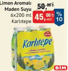 KARLITEPE LİMON AROMALI MADEN SUYU 6X200 ML fiyat ve kampanya bilgisi